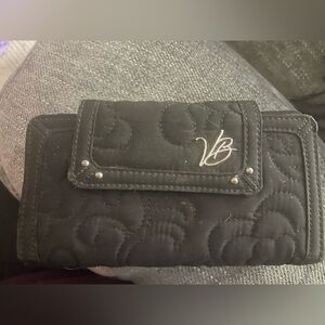 Vera Bradley Black and Green Quilted Wallet